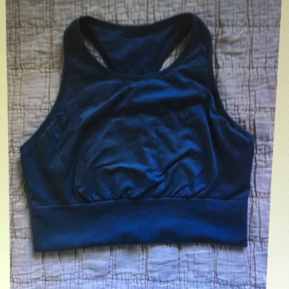 Dark Blue Racerback Sports Bra